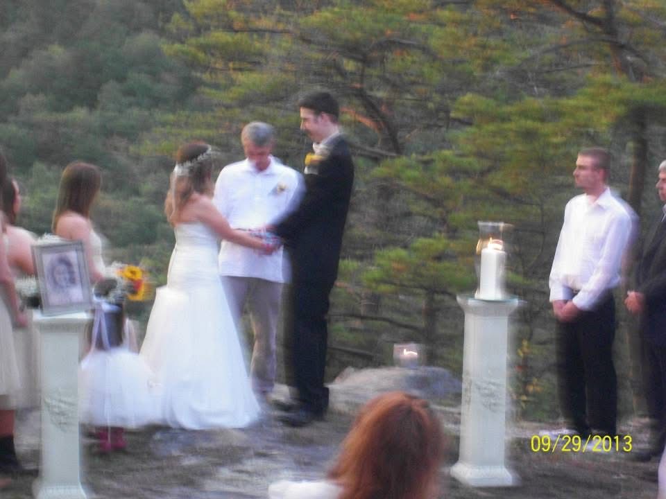 Wedding on the rocks